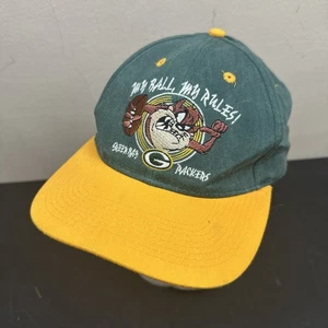 Tasmanian Devil Green Bay Packers Cap Snapback NFL Game DAY Looney Tunes 1996 - Picture 1 of 5
