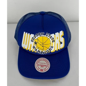 Mitchell & Ness Golden State Warriors NBA Billboard Trucker Snapback Hat Cap New - Picture 1 of 8