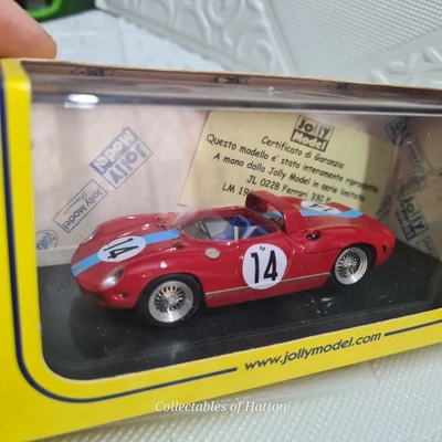 Jolly model 1:43 Ferrari 330 P LM 1964 Bonnier graham hill 14 only 150 made rare - Image 1 of 4