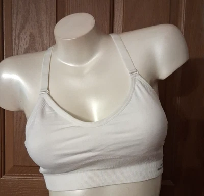 Sujetador deportivo bcg soporte bajo blanco espalda deportiva misses talla L Foto 1 de 3