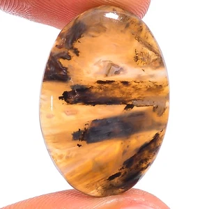 Natural Stick Agate Oval Shape Cabochon Loose Gemstone 14.5 Ct 26X17X4mm A-13806 - Picture 1 of 1