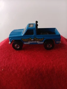 1977 Hot Wheels Blue Eagle Chevrolet Pickup Truck Blackwall - Enamel HK Base - Picture 1 of 5