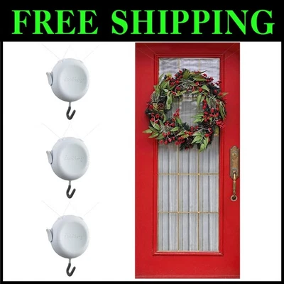 Gancho de corona sin daños para puertas de vidrio y pantalla Foto 1 de 4