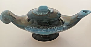 Vallauris, Teekanne Sauciere Zauberlampe Keramik Blautöne - Bild 1 von 10