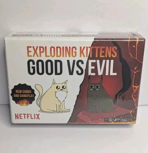 NEU Exploding Kittens: Gut gegen Böse - Party Kartenspiel Netflix Kinder Erwachsene lustig - Bild 1 von 4
