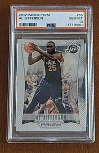 2012 Panini Prizm #55 Al Jefferson PSA 10 Absolute Rare Gem Mint Pop 7 - Picture 1 of 2