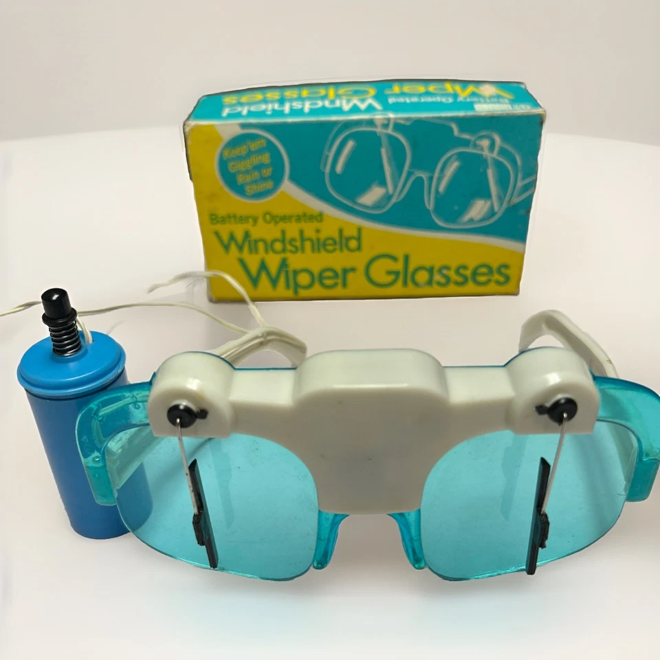 Limpiaparabrisas vintage gafas novedad con caja mordaza regalo no funciona como está Foto 1 de 4