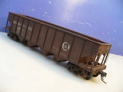 O SCALE Atlas 2 Rail Pennsylvania Railroad H-21  4-Bay Hopper F/P  NO RESERVE - Image 1 of 4