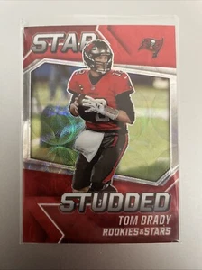 TOM BRADY 2021 Panini Rookies & Stars Star Studded RED SCOPE PRIZM SP INSERT! - Picture 1 of 2