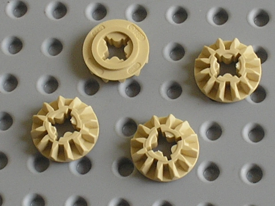 Engrenages LEGO TECHNIC Tan Gear 12 Tooth Bevel ref 6589 / 42009 8043 76042 8110 - Photo 1/1