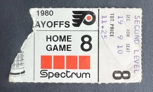 Boleto del Juego 5 Minnesota North Stars vs Philadelphia Flyers 1980 16/04/80 - Imagen 1 de 2