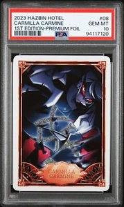 Tarjeta Hazbin Hotel - Carmilla Carmine 08/50 Premium FOIL - 1ª Edición - PSA 10 - Imagen 1 de 2