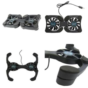 Foldable Mini Notebook Cooler Laptop USB Double Cooling Computer Pad Stand G6Z1 - Bild 1 von 8
