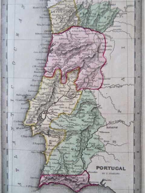 Portugal e Açores mapa - o Mapa de Portugal e Açores (Sul da Europa -  Europa)