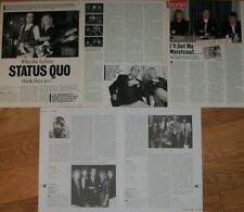 Status Quo FULL PAGED magazine CELEBRITY CLIPPINGS photos article