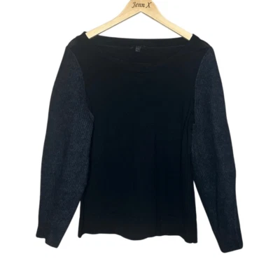 Suéter Pullover COS Negro Manga Larga Lana Alpaca Talla M Tejido Apretado Cómodo Foto 1 de 4