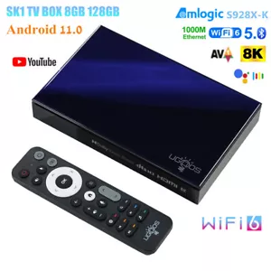 UGOOS SK1 8K UHD Smart TV Box Android 11 S928X-K 8G 128G WiFi6 1000M AV1 HDR Box - Picture 1 of 26
