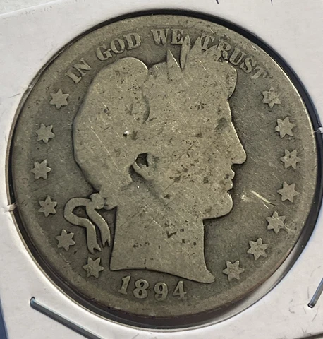 1894-P  Barber Half Dollar - FREE SHIPPING - P5-4 Cover