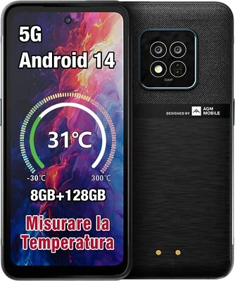 AGM X6 5G Rugged Smartphone Android 14 8+128GB 5000mAh 6.78'' FHD+ 2SIM Telefono - Immagine 1 di 4