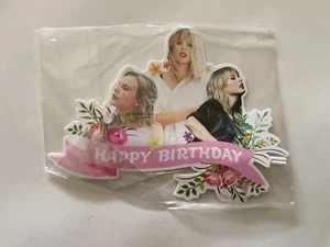 Taylor Swift Happy Birthday Banner Cupcake Topper Luftballons Aufkleber - Bild 1 von 14