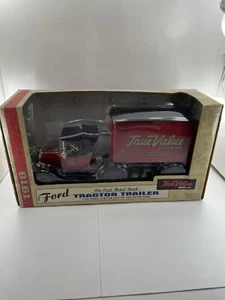 1998 Ertl/ford 1918 Tractor Trailer Die Cast Metal Bank 1:25 Scale Limited - Picture 1 of 14