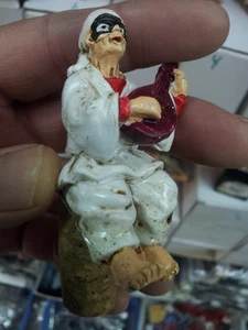 Tapa De Corcho Para Agua VINO Con Pulcinella Para Bar Restaurante Trattoria - Picture 1 of 1