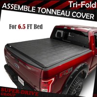 2007 2013 Chevy Silverado 6 5ft Bed Soft Lock Tri Fold Tonneau Assemble Cover