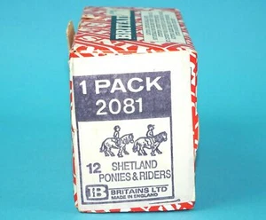 BRITAINS FARM #2081 SHETLAND PONIES & RIDERS TRADE BOX COUNTER PACK EMPTY UNIT - Bild 1 von 6