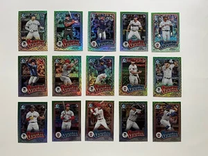2024 Bowman ROY Rookie of the Year Favorites Complete Mojo Insert Set 15 Cards - Picture 1 of 1