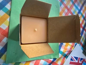 PartyLite Indulgences Exhilaration/Orange 3x4 quadratische Stumpenkerze K0447 mit Box - Bild 1 von 3