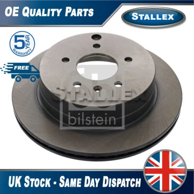 Disques de frein arrière Stallex compatible avec Vauxhall Antara 2006 - Chevrolet Captiva 2006 - Photo 1/2