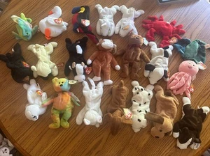 TY Beanie Babies Lot/23 RANDOM ASSORTMENT -New w/Tags Vintage Mostly Retired - Picture 1 of 19