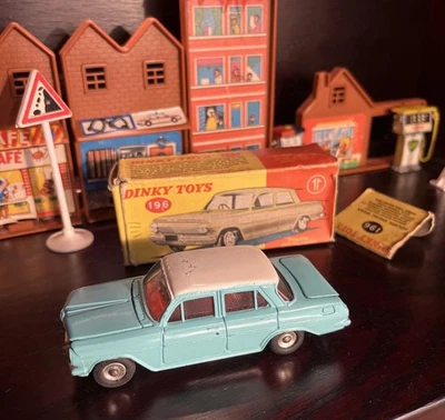 Vintage Dinky Toys 196 Holden Special Sedan Rare Turquoise & White Die Cast Car - Image 1 of 4