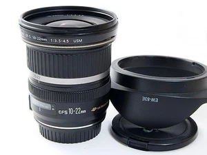 Canon Ef-s 10-22mm F3.5-4.5 USM Af Gran Angular Lente de Zoom Con Capucha Japón - Imagen 1 de 3