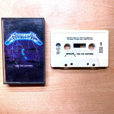 Metallica Ride the Lightning 1984 Cassette Tape Megaforce 60396-4 PLAY TESTED - Image 1 of 4
