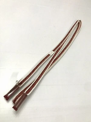 Nuevo obi-jime pura seda blanco brocado hilo plata trenza plana Foto 1 de 4