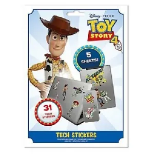 Pack 31 Genuine Disney Pixar Toy Story 4 Characters Tech Stickers Gadget Decals