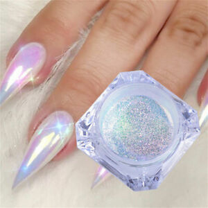 DIY Nail Art Pigment Glitter Mirror Neon Mermaid Chrome Powder Dust Gel Polish