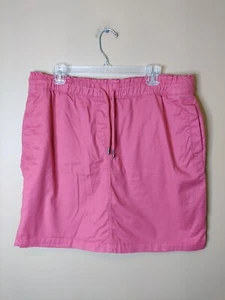 Croft & Barrow women's L - 36 x 20 skirt coral elastic waist with tie 4 pockets - Picture 1 of 8