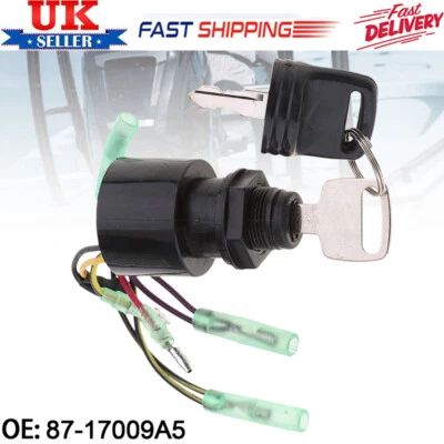 Ignition Switch 87-17009A5 Fit For Mercury Mariner Outboard Remote Control Box - Image 1 of 4