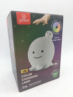 Globe Electric Color Changing LED Rechargeable Silicone Night Light Lamp Whale - Image 1 of 3