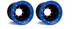TRX 450r 400ex Rear Wheels Beadlock 10x8 3+5 4/110 Alba Racing OEM Matte BL - Picture 1 of 3