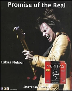 POTR Lukas Nelson DR Veritas Akustikgitarrensaiten 2018 Werbedruck - Bild 1 von 3