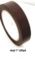 CVT-536 VINYL TAPE,1" x 36YD COLORED MATTE SURFACES,5.2 mil BROWN  PACK 1 ROLL - Foto 1 di 2