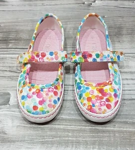 NEXT MÄDCHEN BALLERINAS DENIM RAINBOW MARY JANE PUMPS (YOUNGER) GR. 26 ,5 TOP - Bild 1 von 3