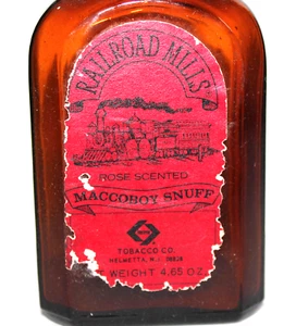 Vintage Eisenbahnmühle Maccoboy Schnupftabak Rose Duftflasche CR1 - Bild 1 von 7