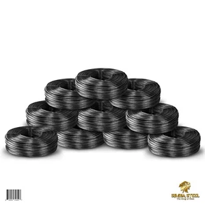 Lot of 10 x 3.5 lb Black Annealed Rebar Tie Wire 16 Gauge, (3300ft) SIMBA STEEL - Picture 1 of 8