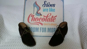 Calvin Klein Wilson Brown Suede Lace Up Chukka Ankle Boots Men's Size 12 M - EXC - Picture 1 of 9