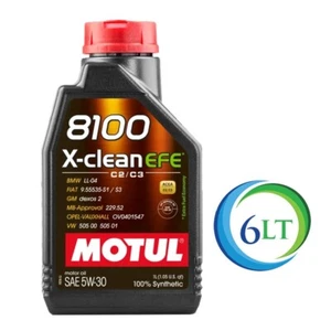 6 LT Olio motore Motul 8100 x-Clean EFE 5W30 Acea C2 C3 Fiat Opel Dexos 2 - Foto 1 di 3