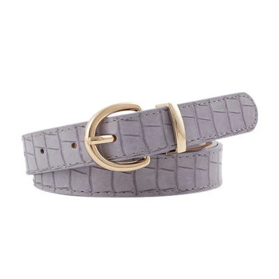 Mujeres Animal Estampado Hebilla Redonda Ajustado Imitación Cuero Cinturón Vestido Corsé Cintura Foto 1 de 3